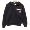 サンリオ 長袖フルジップスウェット キティちゃん ブラック S | 古着