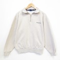 ノーティカ 90s 長袖スウェット ワンポイントロゴ ベージュ L | 古着