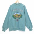 90s 長袖スウェット シカ グリーン XL | 古着