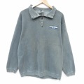 00s ハーフジップスウェット B カーキ L | 古着