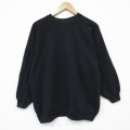 00s ラグランスウェット ブラック XL | 古着