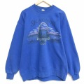 90s 長袖スウェット アラスカクマ ブルー XL | 古着