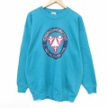 オニータ 90s 長袖スウェット TOTAL ライトブルー XL | 古着