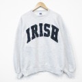 ラッセル 90s 長袖スウェット IRISH グレー XL | 古着