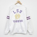 ラッセル 80s 長袖スウェットカーディガン タイガース ホワイト L | 古着