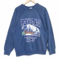 80s ラグランスウェット ペンシルベニアカレッジ ネイビー L | 古着