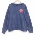 90s 長袖スウェット 消防署 ネイビー XL | 古着