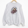 90s 長袖スウェット モンタナ刺繍 グレー XL | 古着
