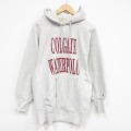 XL★古着 長袖 スウェット パーカー メンズ 90年代 90s COLGATE リバースタイプ USA製 グレー 霜降り 26jun01