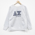 90s 長袖スウェット ギリシャ文字 グレー L | 古着