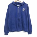 ガスリーシアター 80s 長袖フルジップスウェット ネイビー XL | 古着