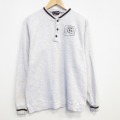 90s 長袖スウェット サッカー グレー M | 古着