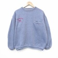 L★古着 ドッカーズ 長袖 スウェット メンズ 90年代 90s ワンポイントロゴ クルーネック パープル 霜降り 26jun09