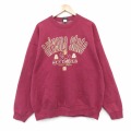 XL★古着 長袖 スウェット メンズ 00年代 00s アリゾナサンデビルズ カレッジ 大きいサイズ クルーネック バーガンディ 26jun09