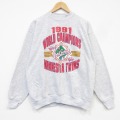 90s 長袖スウェット ミネソタツインズ グレー メンズL相当 | 古着