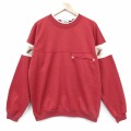 bonjour 90s 長袖スウェット トラシカラグラン バーガンディ メンズL相当 | 古着
