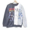 AC/DC 長袖スウェット グレー メンズL相当 | 古着