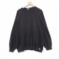 XL★古着 ディスカス 長袖 スウェット メンズ 90年代 90s 大きいサイズ クルーネック ブラック 26jun25