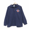 L★古着 長袖 ハーフジップ スウェット メンズ 00年代 00s ハードロックカフェ ネイビー【spe】 26jun25