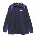 XL★古着 長袖 ハーフジップ スウェット メンズ FedEx 大きいサイズ ラグラン ブラック他 26jun25