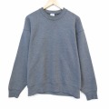 XL★古着 BVD 長袖 スウェット メンズ 90年代 90s 無地 クルーネック USA製 グレー 霜降り 26jun25