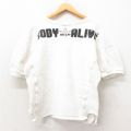 M★古着 半袖 スウェット メンズ 90年代 90s BODY Vネック USA製 白 ホワイト 25may24 中古 スエット トレーナー トップス