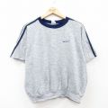 XL★古着 半袖 スウェット メンズ 80年代 80s ラグラン クルーネック USA製 グレー 霜降り他 25jul08 中古 スエット トレーナー トップス