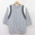 M★古着 半袖 スウェット メンズ 80年代 80s 無地 クルーネック USA製 グレー 霜降り他 【spe】 25jul08 中古 スエット トレーナー トップス