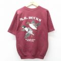 リー 90s 半袖スウェット M.R. DUCKS バーガンディ L | 古着
