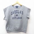 00s ノースリーブスウェット CABELAS OUTDOOR グレー M | 古着