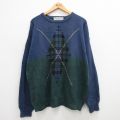 00s 長袖セーター ネイビー XL | 古着