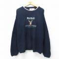 レッドヘッド 90s 長袖セーター シカ刺繍 ネイビー XL | 古着