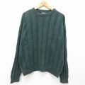 TODAYS NEWS 90s 長袖セーター グリーン XL | 古着
