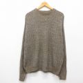 XL★古着 長袖 セーター メンズ 90年代 90s 手織り 大きいサイズ USA製 濃茶系他 ブラウン 24oct08 中古 ニット トップス