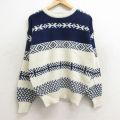 90s 長袖セーター ホワイト L | 古着