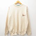 90s 長袖セーター アイルランド製 ベージュ XL | 古着