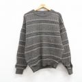 L★古着 ジャンセン 長袖 セーター メンズ 00年代 00s アクリル クルーネック グレー系他 24nov01 中古 ニット トップス