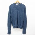 S★古着 アロー 長袖 セーター メンズ 90年代 90s 無地 アクリル Vネック 紺 ネイビー 24nov26 中古 ニット トップス