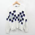 00s 長袖セーター ホワイト L | 古着