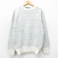 S★古着 ピューリタン 長袖 セーター メンズ 80年代 80s クルーネック USA製 グレー他 25jan09 中古 ニット トップス