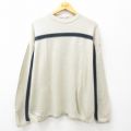 XL★古着 エアロポステール AEROPOSTALE 長袖 セーター メンズ 00年代 00s 大きいサイズ アクリル クルーネック 薄グレー 25feb01 中古 ニット トップス