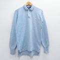S★古着 ラルフローレン Ralph Lauren 長袖 ブランド セーター メンズ 90年代 90s ワンポイントロゴ コットン 襟付き 薄紺 ネイビー 25mar25 中古 ニット トップス