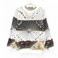 XL★古着 長袖 セーター メンズ 90年代 90s アクリル クルーネック USA製 白他 ホワイト 25sep13 中古 ニット トップス