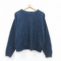 ルティグレ 90s 長袖セーター 霜降り ネイビー L | 古着