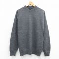 M★古着 ギャップ GAP 長袖 セーター メンズ 00年代 00s ウール クルーネック グレー 25nov15