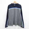XL★古着 エアロポステール 長袖 セーター メンズ クルーネック グレー他 25nov15