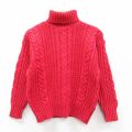 S★古着 ギャップ GAP 長袖 ケーブル セーター メンズ 90年代 90s コットン タートルネック ハイネック 赤【spe】 25nov22
