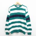 エルエルビーン 90s 長袖セーター ブルーストライプ L | 古着