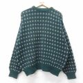 XL★古着 エディーバウアー 長袖 セーター メンズ 90年代 90s コットン クルーネック USA製 緑他【spe】 25dec13