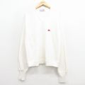 M★古着 モンゴメリーワード 長袖 セーター メンズ 80年代 80s モービルガス アクリル Vネック 白 25dec18